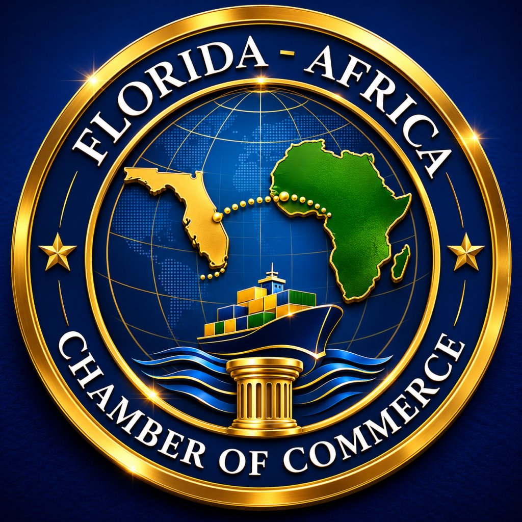 The Florida Africa Chamber of Commerce is a strategic business platform dedicated to strengthening trade, investment, innovation, and institutional cooperation between the State of Florida and African markets.