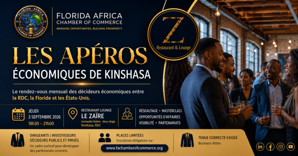 V2 - “The DRC is gradually establishing itself as one of the most strategically important economies on the African continent.” - Florida Africa Chamber of Commerce