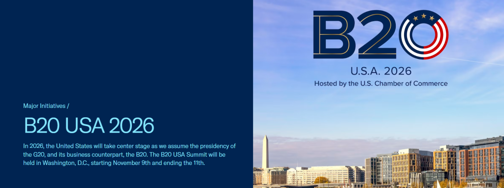 Florida Africa Chamber of Commerce: Gabriel MVOGO SAINT Invited to the B20 USA 2026 Meeting in Washington